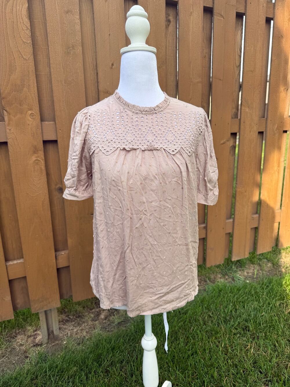 Beloved Clothing Co. Mauve Boho Blouse Size Small NWT